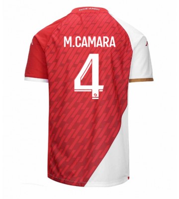 AS Monaco Mohamed Camara #4 Primera Equipación 2023-24 Manga Corta